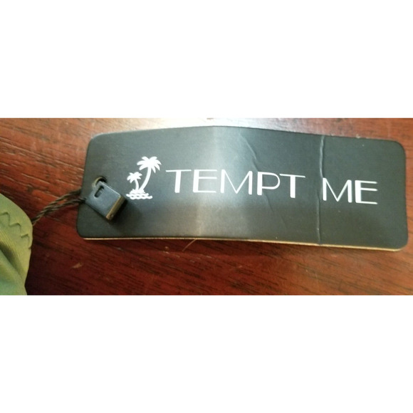 Tempt Me - Women’s Olive Green 2 Piece Bikini Swim Suit Swimwear Bathing SZ Sm - Picture 11 of 11